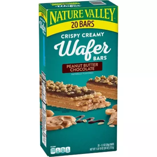 Nature Valley Peanut Butter Chocolate Wafer Bar 20 Ct "BEST PRICE ON EBAY"