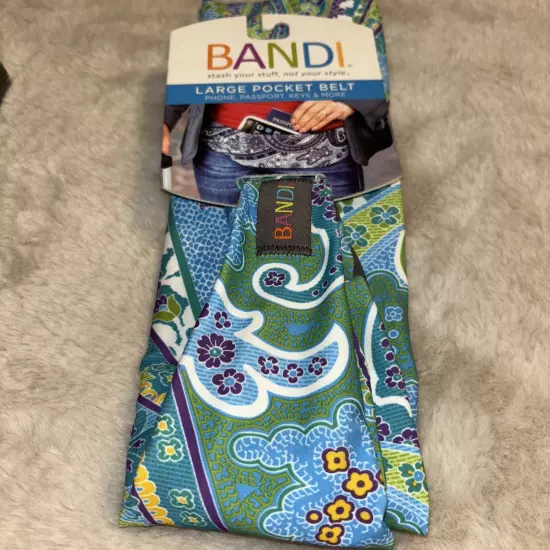 Bandi Large Pocket Belt Fanny Pack Phone Money Secure Travel Fitness Hike