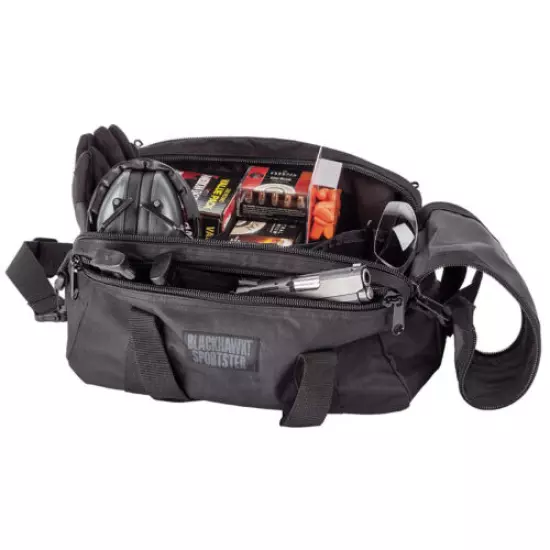 Blackhawk Sportster MOLLE Nylon Pistol Range Bag, Black 74rb02bk