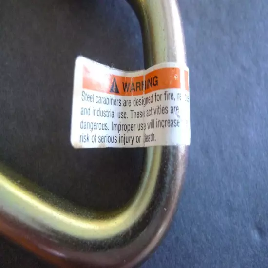 OMEGA - STEEL CARABINERS - LOT OF 2 - # OP716S3 - NEW OLD STOCK -53 KN- MADE@USA