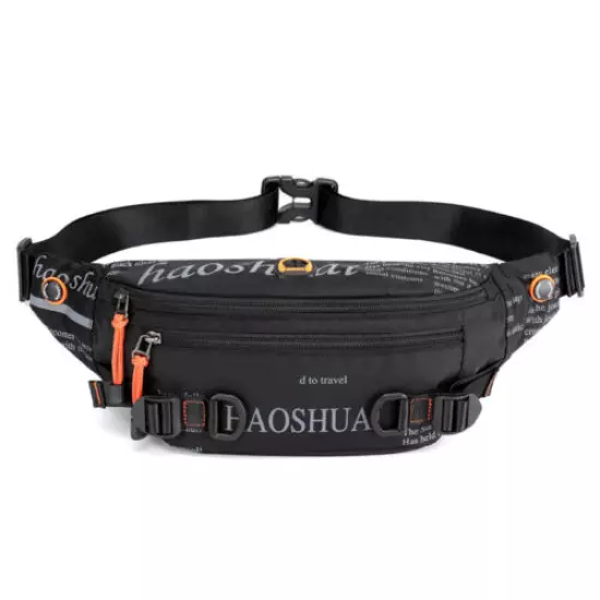 New outdoor waist bag Street trend messenger bag Sports running waist bag