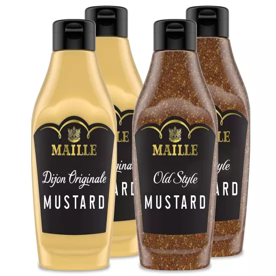 Maille Mustard Squeeze Variety Pack, 4 Count 