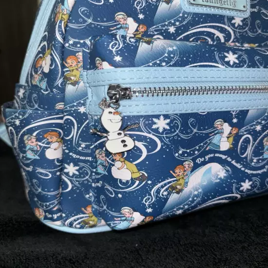 Loungefly Disney Frozen Snow Play Mini Backpack NWT