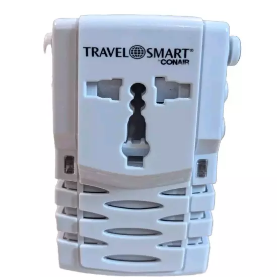 Vacation Travel Smart Conair 2 Outlet Adapter Converter Plug In for Hair Tools