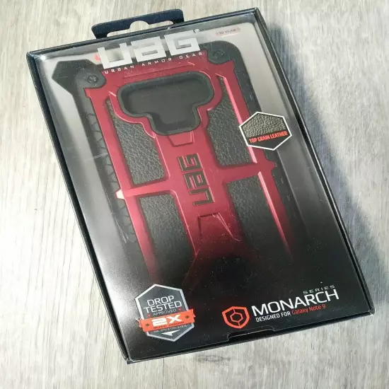 UAG Monarch Case For Galaxy Note 9 - Red & Black