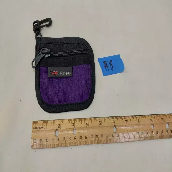 RETIRED NWOT TOM BIHN Micro Organizer Pouch Purple Canvas Extremely Rare #8