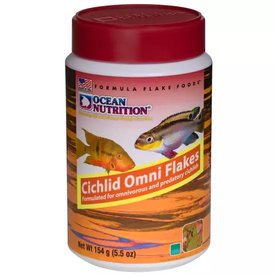 Fish Food Flakes - Cichlid Fish Food, High Protein Fish Flakes, Tropical Fish...