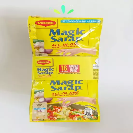 MAGGI Magic Sarap Pack of 1 (16 Sachets x 8g) All-in-One Seasoning Granules