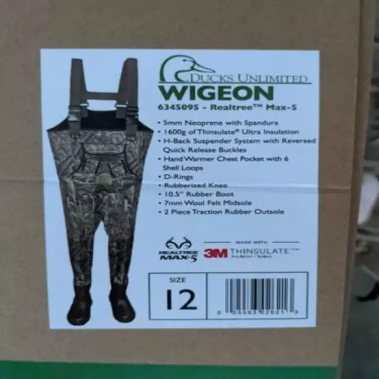 Ducks Unlimited Wigeon 5mm 1600g Waders (12)- RTMX-5