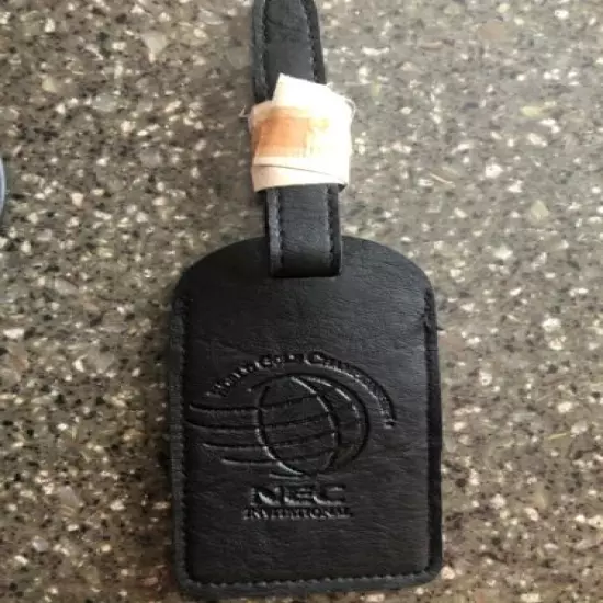 New NEC World Golf Championship Leather Luggage Tag