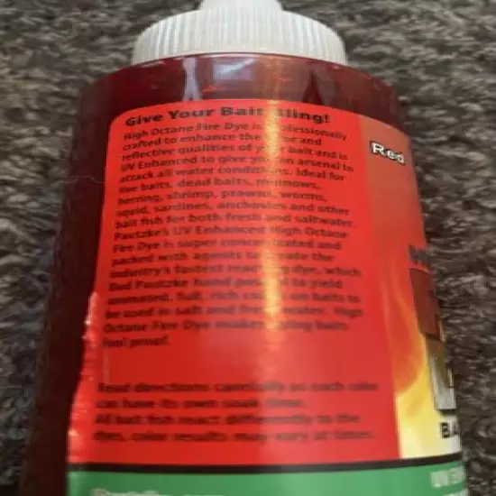 48 Bottles Pautzke HIGH OCTANE FIRE DYE Fish Bait 4 Ounce RED Fishing Formula