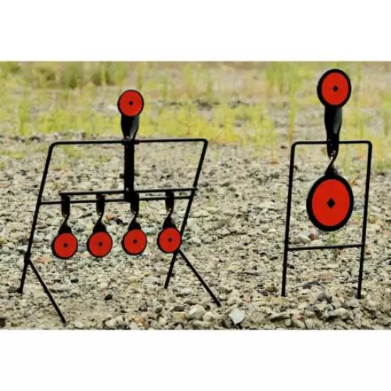 Steel Auto Reset And Spinner Shooting Targets Long Lasting Durable Steel Set