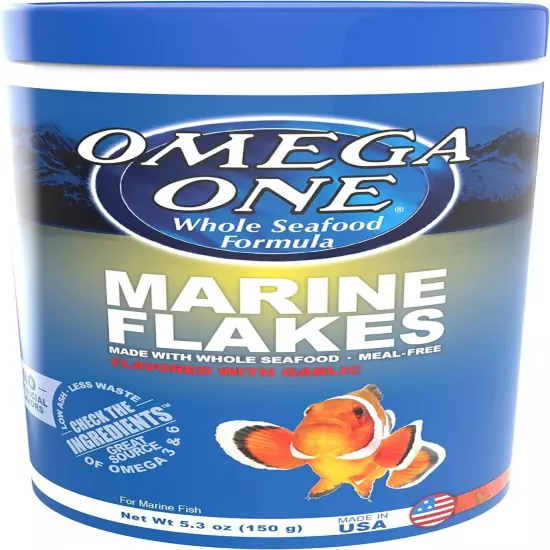 Omega One Garlic Marine Flakes, 5.3 oz