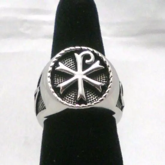 Chi Rho Monogram of Christ Ring