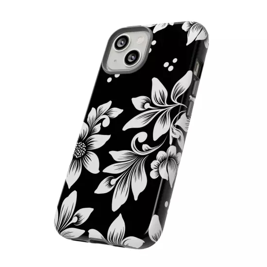 Black & White Floral Style - Tough Cases