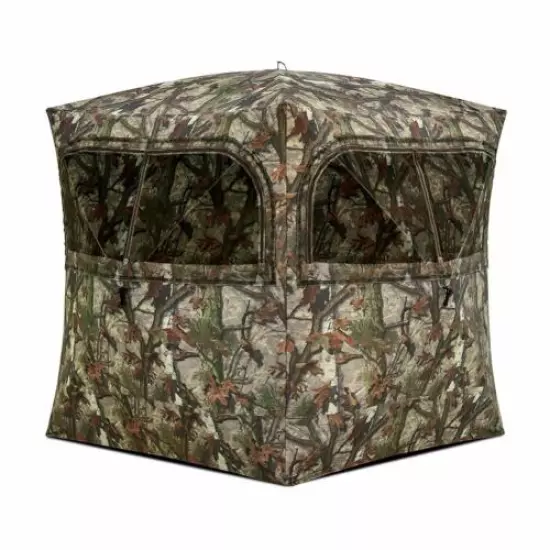 NEW 3 Person Hunting Ground Blind w/ Easy-Entry Full-Length Zippered Door NIB