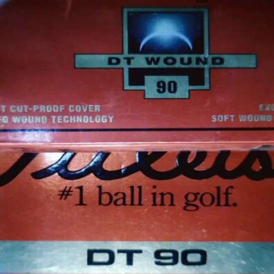 2 Dz Brand NEW Titleist DT 90 & Wound 90 Golf Ball 24 VINTAGE FACTORY BOX Balls