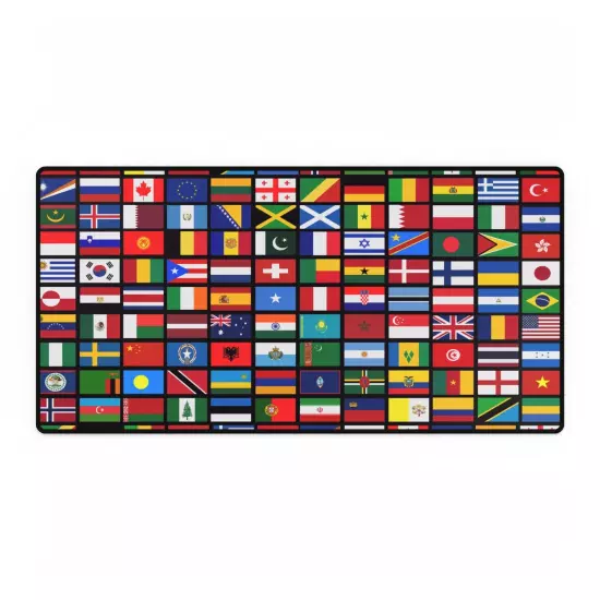 144 Flags of the Countries of the World, International Gift Desk Mats