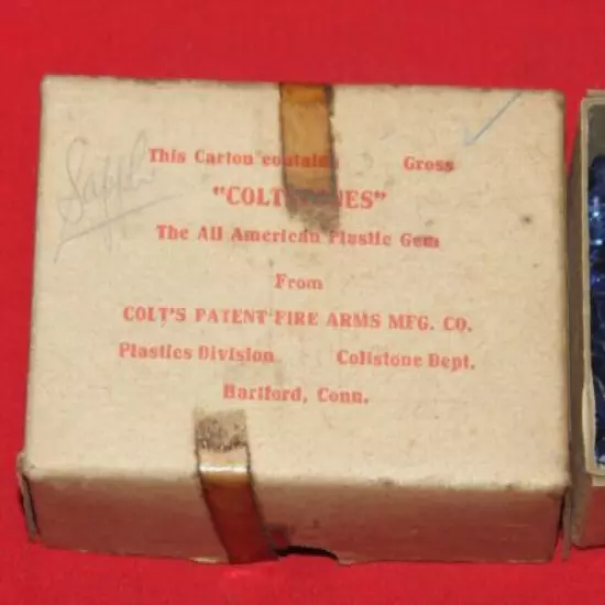 Colt Firearms Factory Coltstones full box 1940s Very Rare 