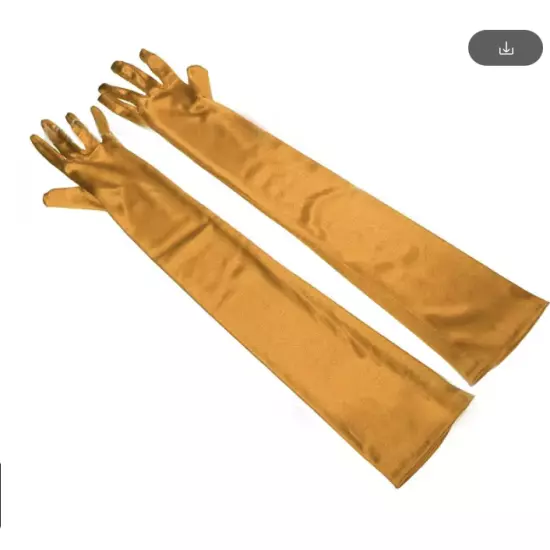 Women's Satin Long Gloves Opera Wedding Bridal Evening Party Prom Costume Glove