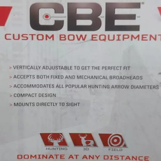 CBE / Custom Bow Equipment - MOD 5 Arrow Bow Quiver- Adjustable - All shaft size