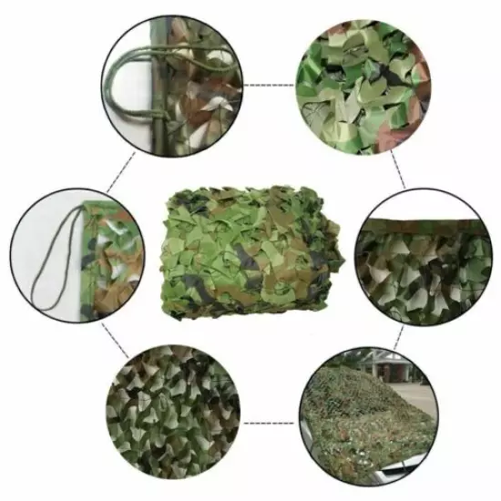 Military Camouflage Netting Hunting Camo Camping Army Net Woodland Desert Leaves