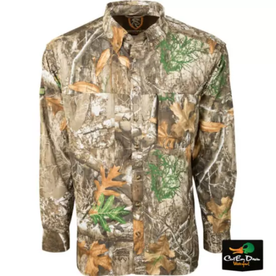 DRAKE NON-TYPICAL LONG SLEEVE MESH BACK FLYWEIGHT SHIRT WITH AGION ACTIVE XL