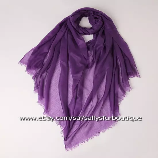 Sallys Pure Mongolian Cashmere 300s Wrap Shawl Ring Scarf Thin Soft 230 * 100 cm