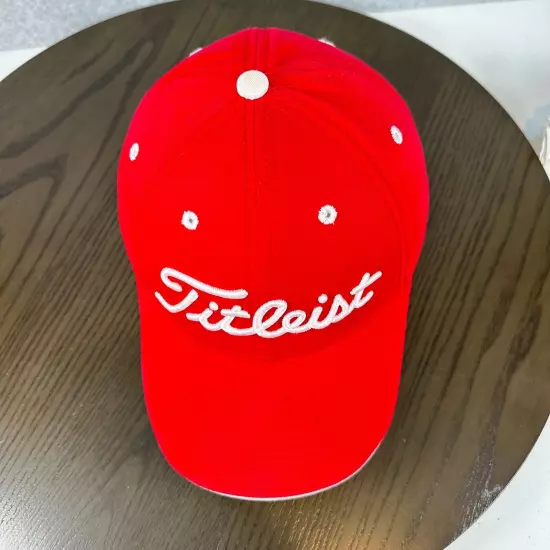 Titleist by New Era Cap Men's One Size Red 100% Cotton Strapback Baseball Hat