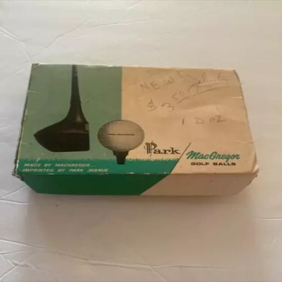 Vintage “Park Macgregor “4 New Boxes. 12 Golf Balls