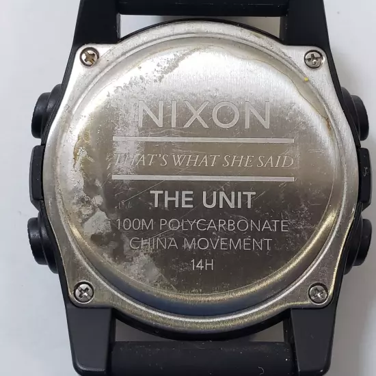 Men's NIXON The Unit Digital Black Watch