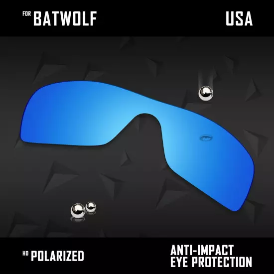 Anti Scratch Polarized Replacement Lenses for-Oakley Batwolf OO9101 Options