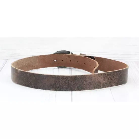 Unbranded Mens Brown Pax Amor Buckle Leather Belt Size 40