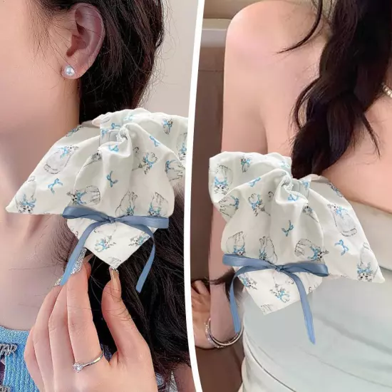 Bow knot square scarf hair band Scarf Hair Ponytail Elastic Hairband Rope~