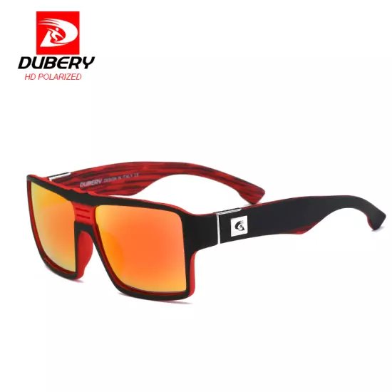 DUBERY Men Polarized Square Sunglasses Oversize Driving Fishing Sport Glasses 