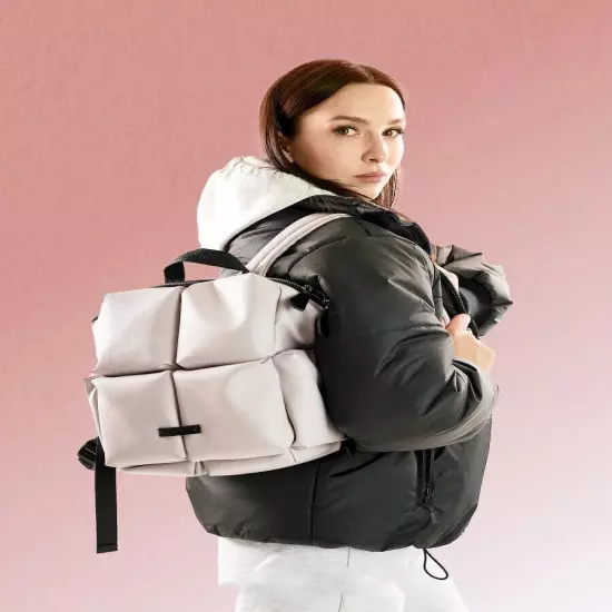 Women's Backpack Shoulder Bags Women Space Down Padded Handbags Travel Bag