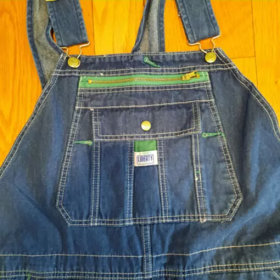 Mens Liberty Carpenter Bib Overalls size 42 x 32 