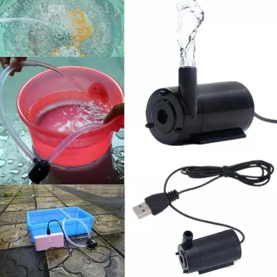 USB Mini Aquarium Fish Tank Oxygen Air Pump Portable Ultra-Silent