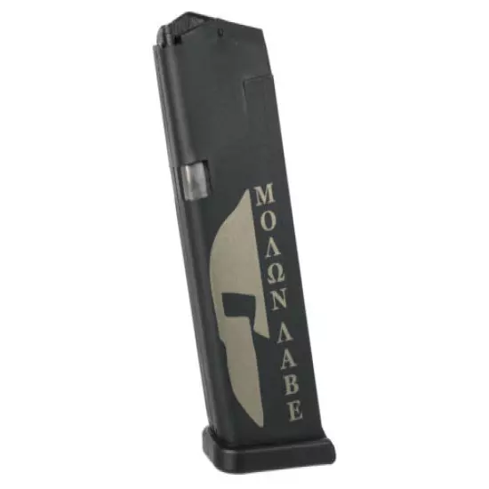 Glock OEM Magazine for 23 Gen 1-4 10 Round .40 Half Spartan Helmet Molon Labe