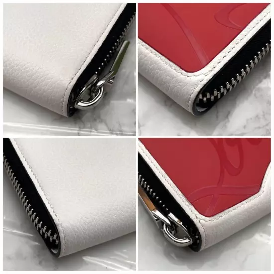 Unused Rare Louboutin Panettone Rubber Round Zipper Long Wallet Authenticated