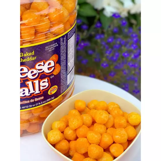 Utz Cheese Balls – 35 Ounce Barrel (2 lbs) – Made with Real Cheese NO SHIP CA