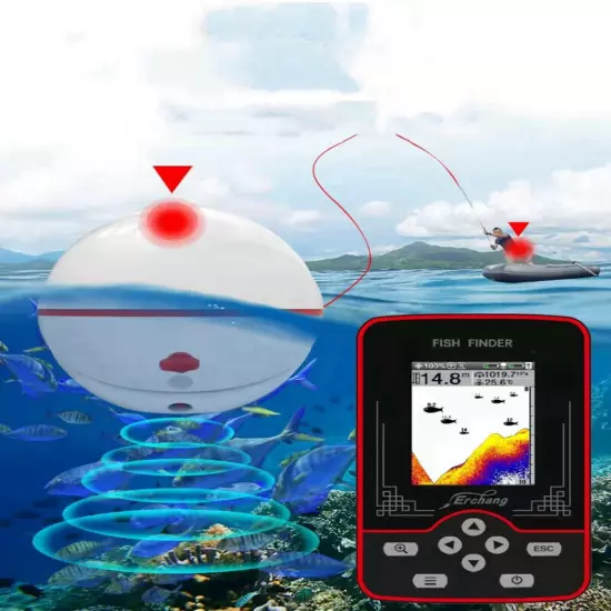 Touch Color Screen wireless Sonar Detector Finder Waterproof F13