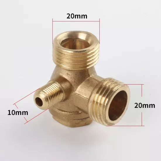 Reliable Copper Check Valve for Air Compressor Easy Installation 20x20x10mm