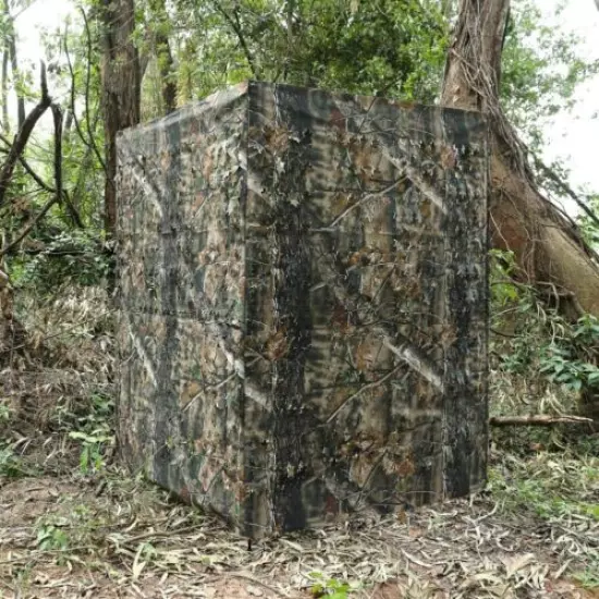 Portable Hunting Blind Roll Up Turkey Duck Deer Camouflage Screen Hunt Dry Reed