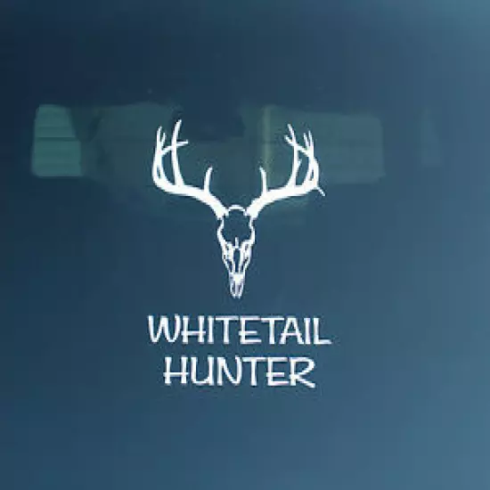 2 Whitetail Deer Decal Sticker