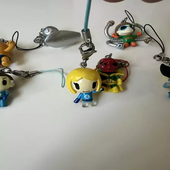 tokidoki Marvel Frenzies Keychain Cell Phone Strap Charm Clip On Lot