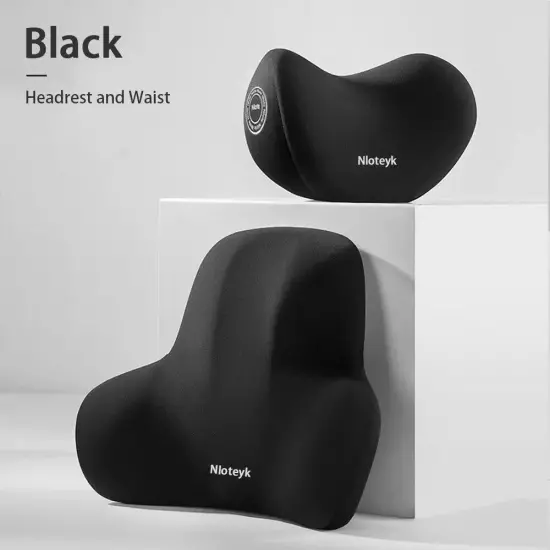 Memory Foam Car Neck Pillow Protective Lumbar Back Support Car Headrest Cushion