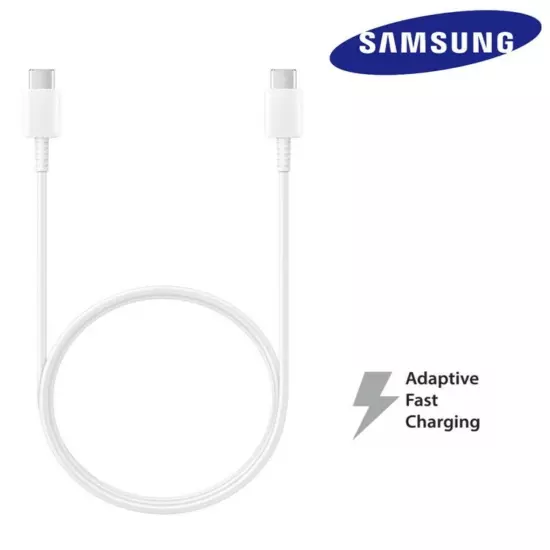 Original Samsung USB-C to USB-C Fast Charging Cable 1m/3.3ft - EP-DG980 White