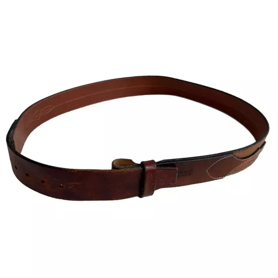 Sport N Leather brown leather belt size 34 western