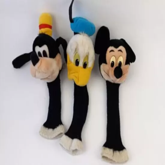 Vtg Disneyland Walt Disney World Mickey Goofy Donald duck Golf Club Head Cover